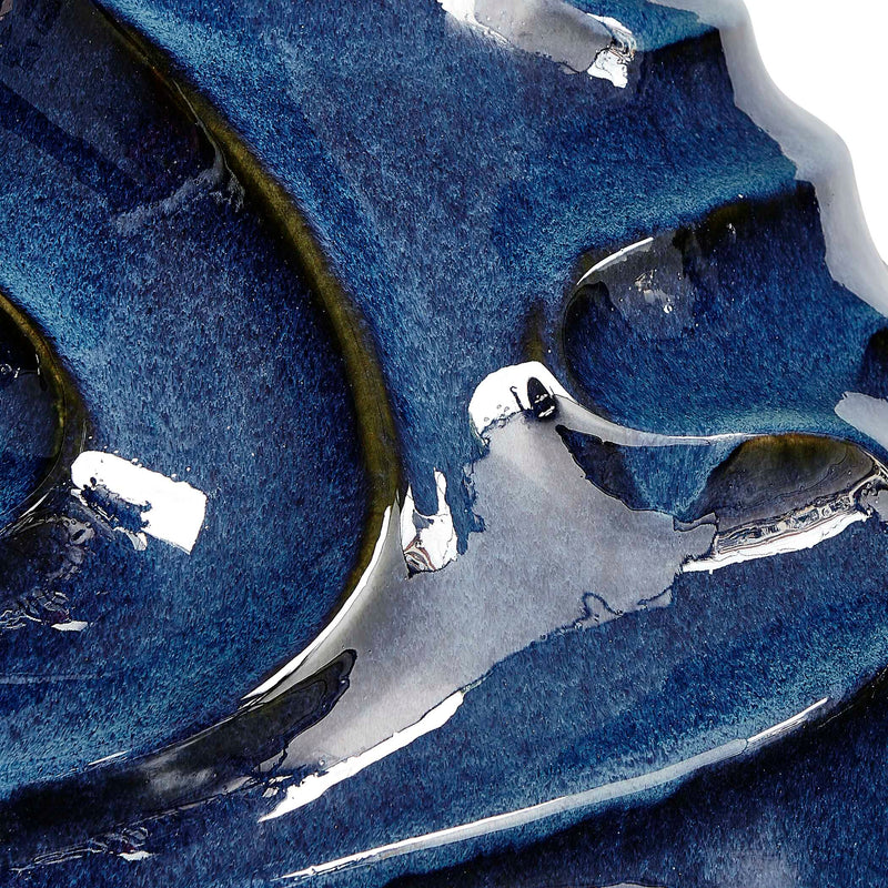 Uttermost 18285 Helix Swirl Blue Outdoor Vase