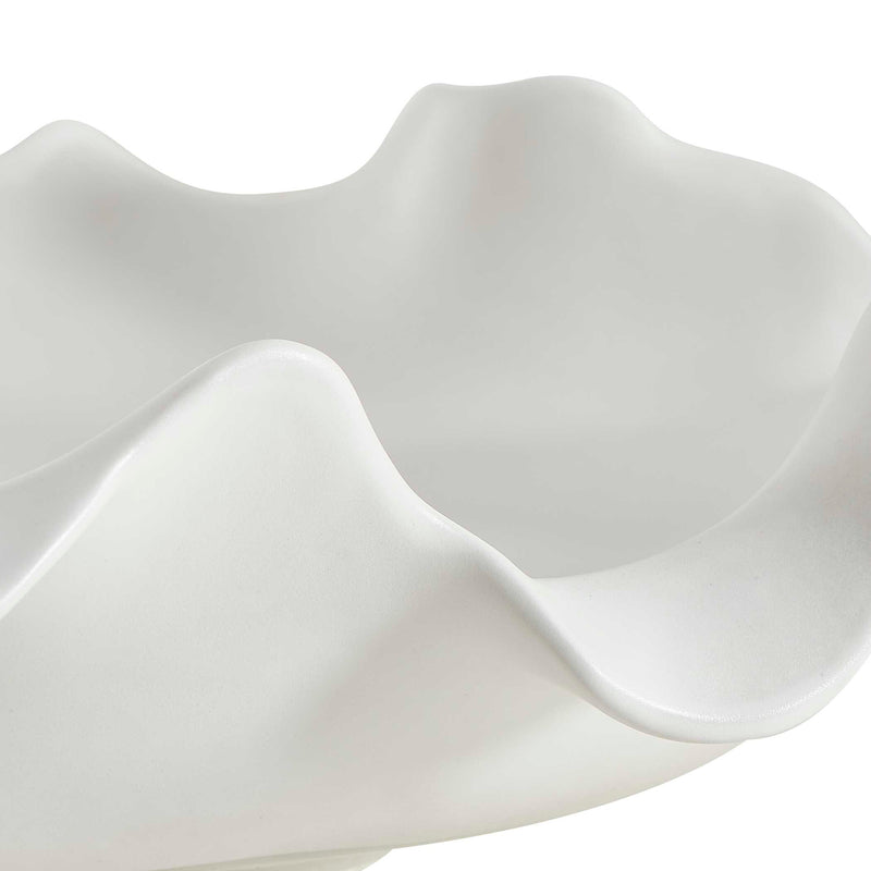 Uttermost 18286 Wave Crest White Outdoor Bowl