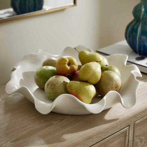 Uttermost 18286 Wave Crest White Outdoor Bowl