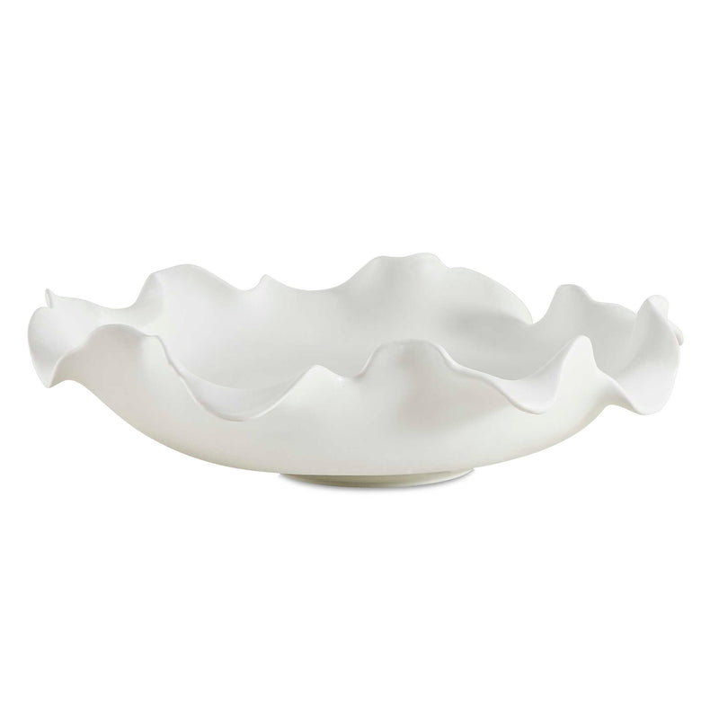 Uttermost 18286 Wave Crest White Outdoor Bowl