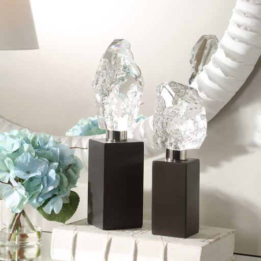 Uttermost 18270 Crystal Peak Sculptures Set/2
