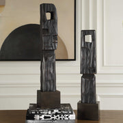 Uttermost 18282 Cipher Black Wood Totems Set/2