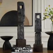 Uttermost 18282 Cipher Black Wood Totems Set/2