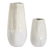 Uttermost 18244 Echo Ridge White Vases Set/2