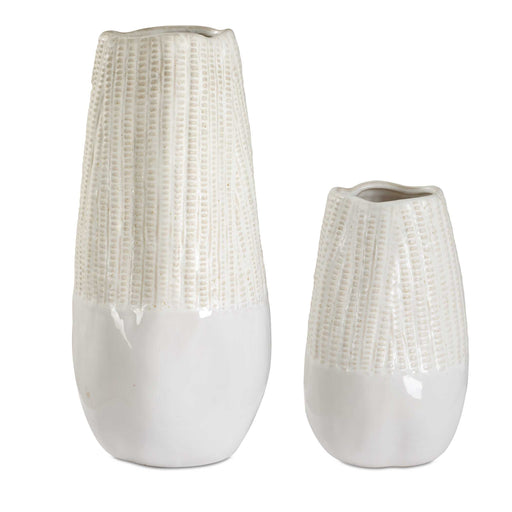 Uttermost 18244 Echo Ridge White Vases Set/2