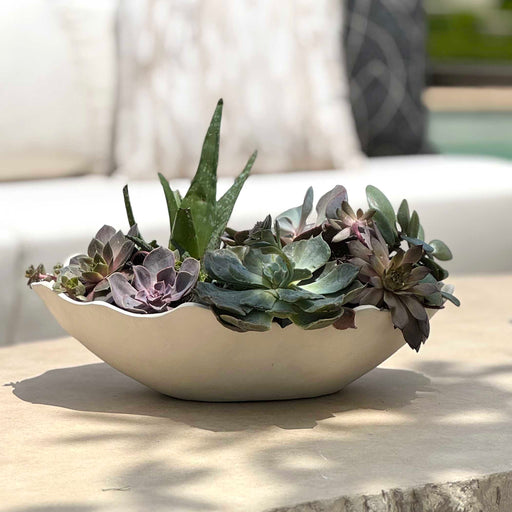 Uttermost 18275 Obscura Warm White Outdoor Bowl