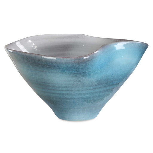 Uttermost 18278 Blue Crest Ceramic Bowl