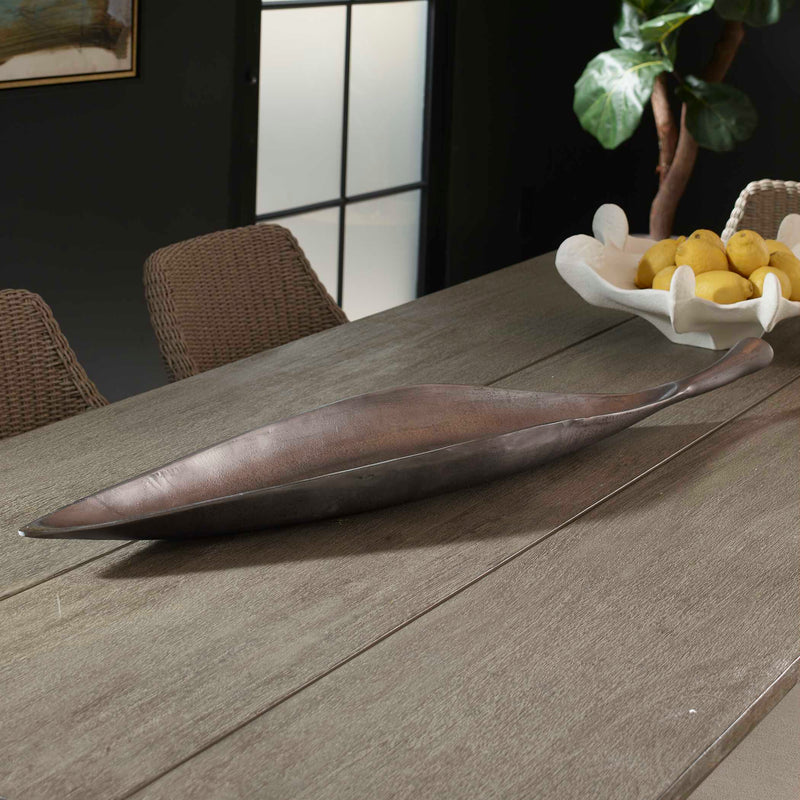 Uttermost 18287 Leaflet Dark Nickel Outdoor Bowl