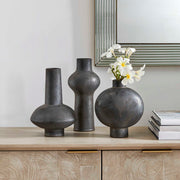 Uttermost 18304 Charcoal Bloom Indoor-Outdoor Vases Set/3