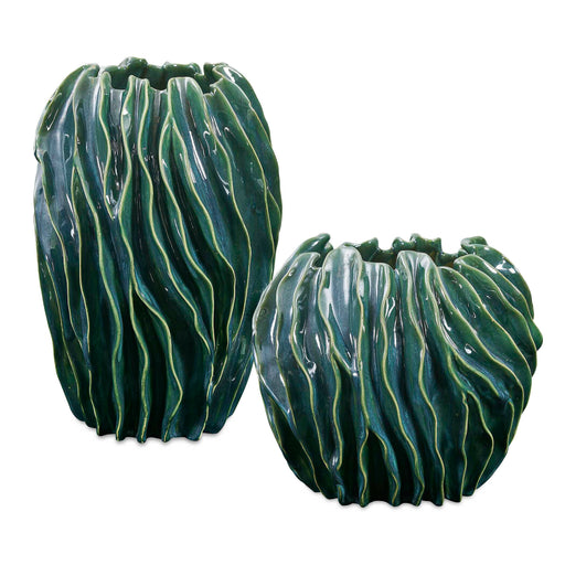 Uttermost 18325 Veridian Ridge Indoor-Outdoor Vases Set/2