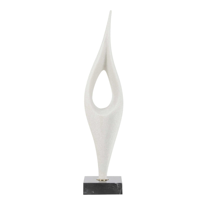 Uttermost 18311 Fluid Drop White Stone Sculpture