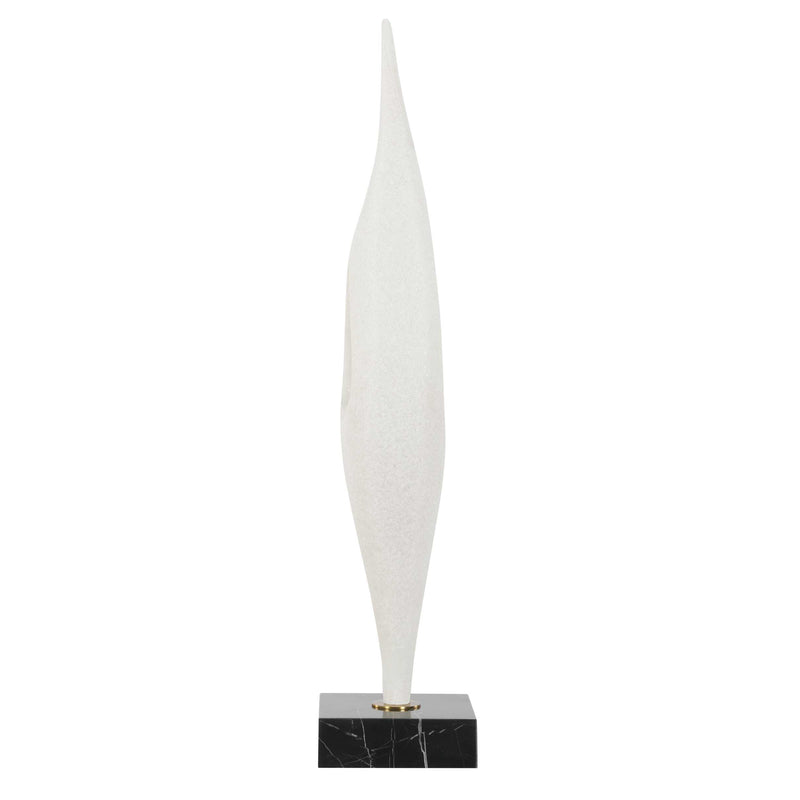 Uttermost 18311 Fluid Drop White Stone Sculpture