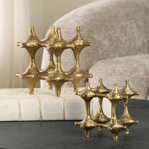 Uttermost 18314 Gilded Connection Modern Sculptures Set/2