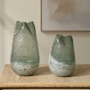 Uttermost 18318 Chianti Seeded Glass Vases Set/2