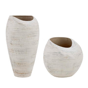 Uttermost 18321 Inara Indoor-Outdoor White Vases Set/2