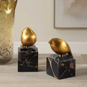 Uttermost 18301 Golden Finch Bird Figurines Set/2