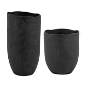 Uttermost 18324 Komorebi Indoor-Outdoor Black Vases Set/2