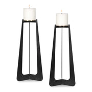 Uttermost 18315 Columnar Black Candleholders Set/2