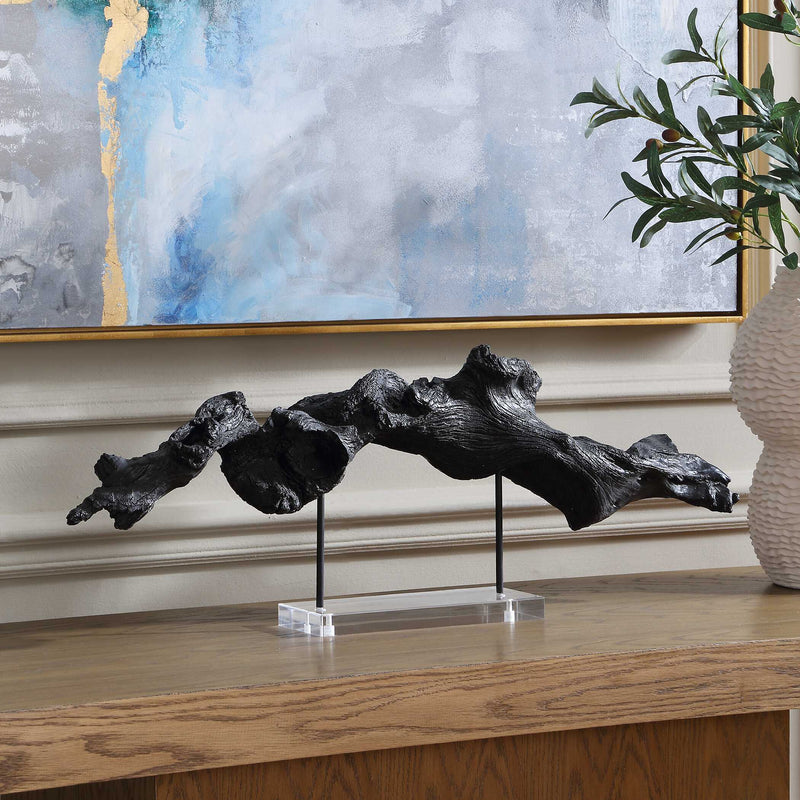 Uttermost Charred Timber Sculpture
