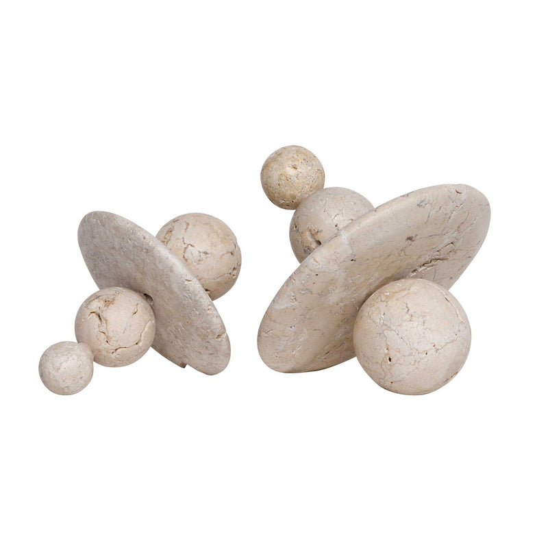 Uttermost Quarried Stone Indoor-Outdoor Sculptures Set/2