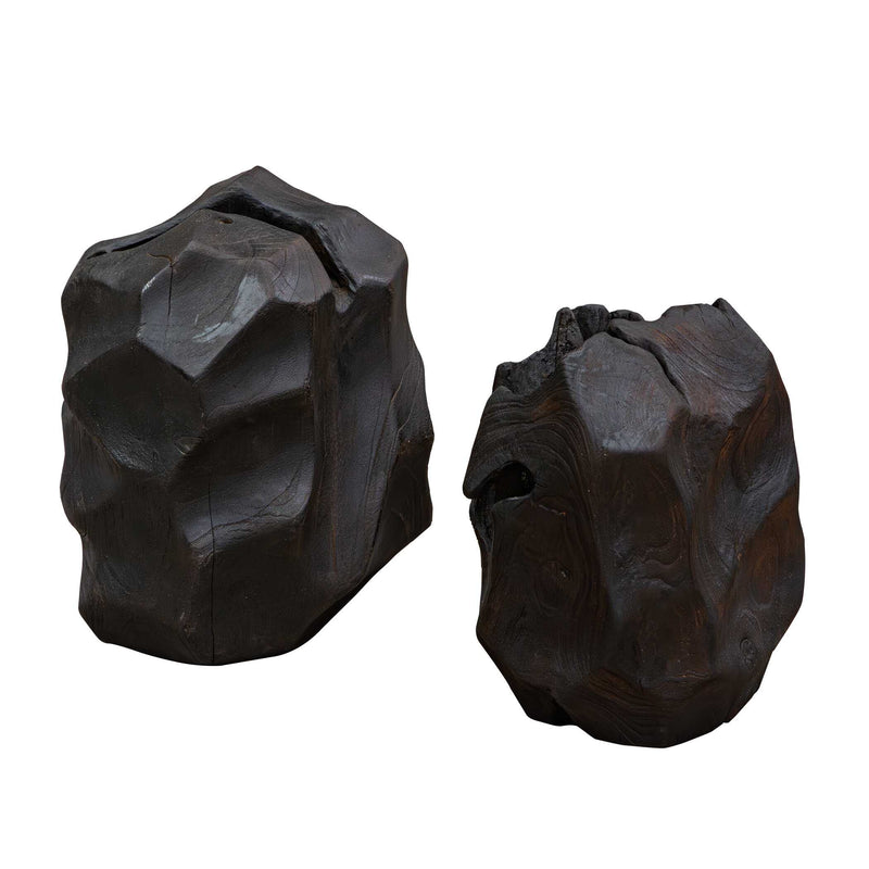 Uttermost Ember Root Teak Sculpture Set/2