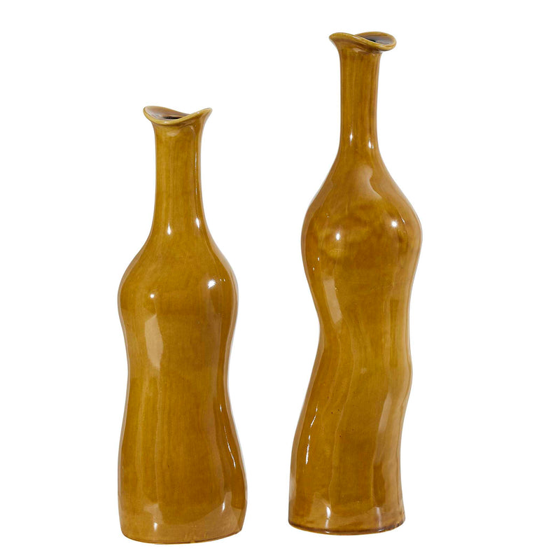 Uttermost Sienna Flow Indoor-Outdoor Bottle Vases Set/2