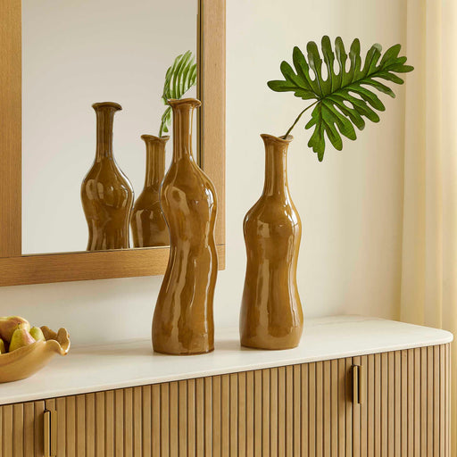 Uttermost Sienna Flow Indoor-Outdoor Bottle Vases Set/2
