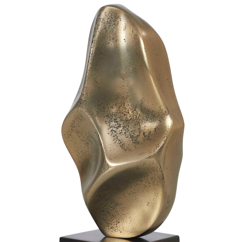 Uttermost Fluid Geometry Gold Sculptures Set/2