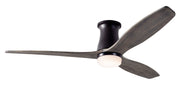 Modern Fan Company Arbor Flush DC LED 54-inch dark bronze hugger ceiling fan with graywash blades and remote