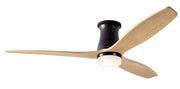 Modern Fan Company Arbor Flush DC LED 54-inch dark bronze hugger ceiling fan with maple blades and remote control