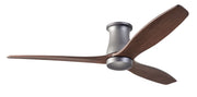 Modern Fan Company Arbor Flush DC 54-inch graphite ceiling fan with mahogany blades and remote control, modern flush mount fan