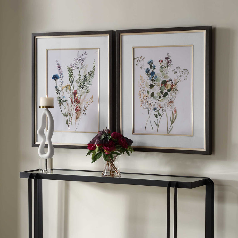 Uttermost 32341 Delicate Flowers Framed Prints Set/2
