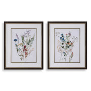 Uttermost 32341 Delicate Flowers Framed Prints Set/2
