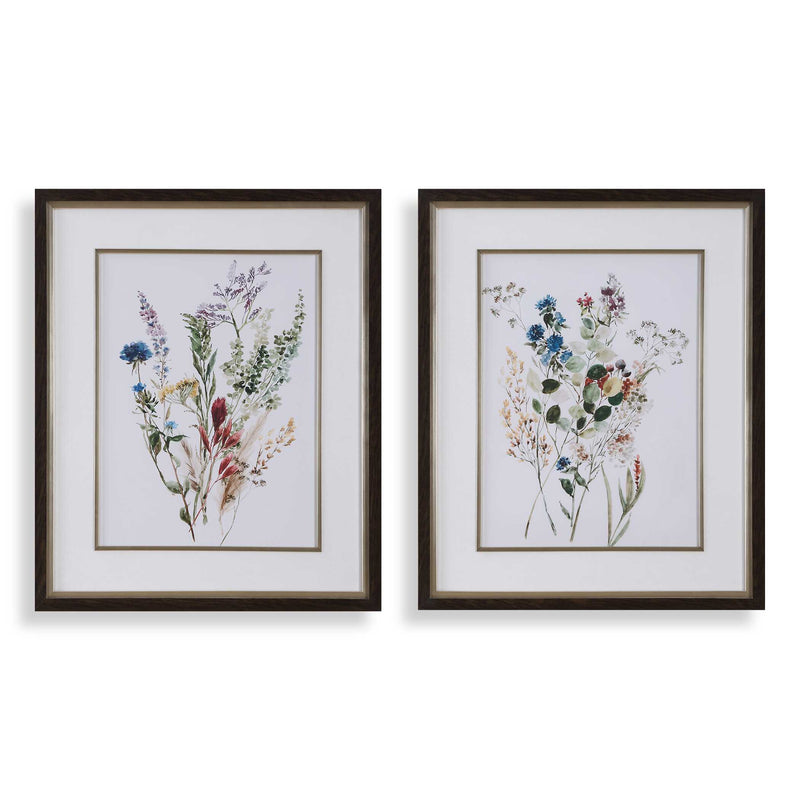 Uttermost 32341 Delicate Flowers Framed Prints Set/2