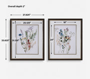 Uttermost 32341 Delicate Flowers Framed Prints Set/2