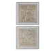 Uttermost 32357 Unpredictable Hand Painted Canvases Set/2
