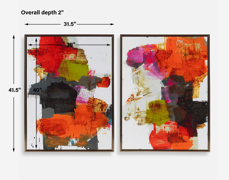 Uttermost 32369 Tried And True Framed Abstract Art Set/2