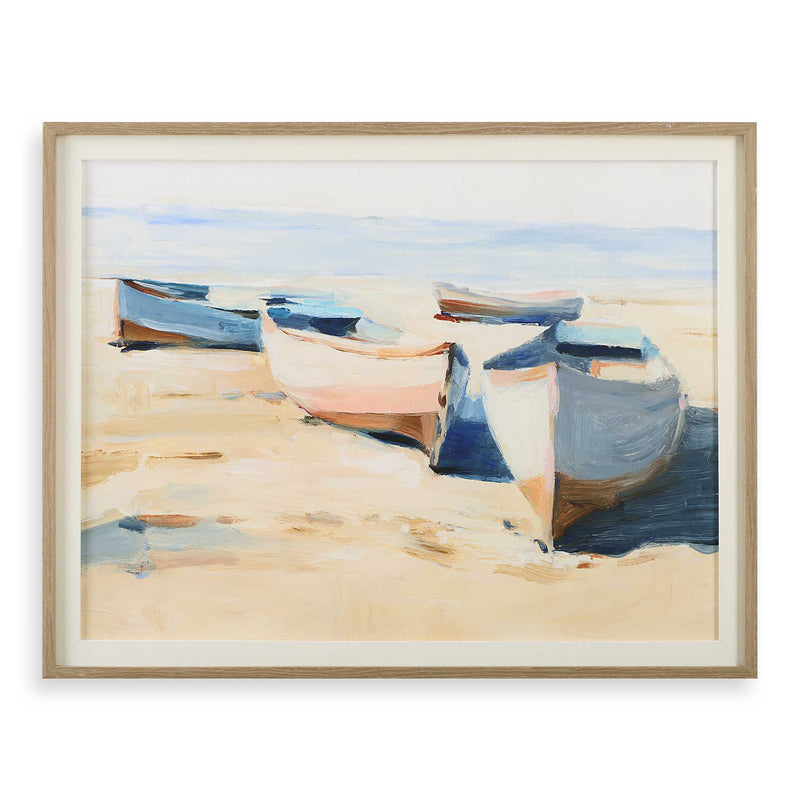 Uttermost 32378 Beached Boats Framed Print