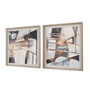 Uttermost 32390 Vetrina Framed Abstract Prints Set/2