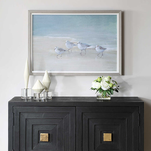 Uttermost 32427 Tranquil Shorebirds On The Sand Framed Print