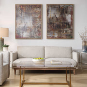 Uttermost 32433 Molten Patina Framed Canvases Set/2