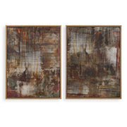 Uttermost 32433 Molten Patina Framed Canvases Set/2