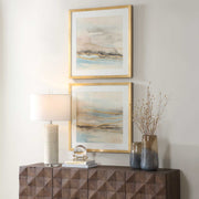 Uttermost 32461 So Golden Abstract Landscape Prints Set/2