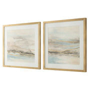 Uttermost 32461 So Golden Abstract Landscape Prints Set/2