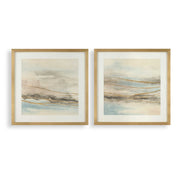 Uttermost 32461 So Golden Abstract Landscape Prints Set/2