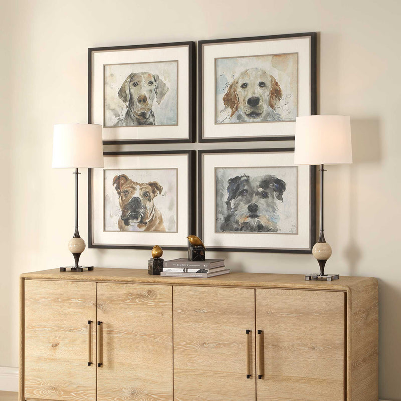 Uttermost 32466 Dog Days Framed Prints Set/4