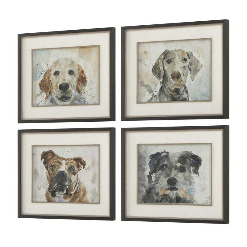 Uttermost 32466 Dog Days Framed Prints Set/4