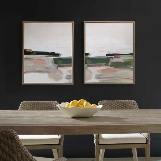 Uttermost 32539 Just Peaking Framed Abstract Prints Set/2