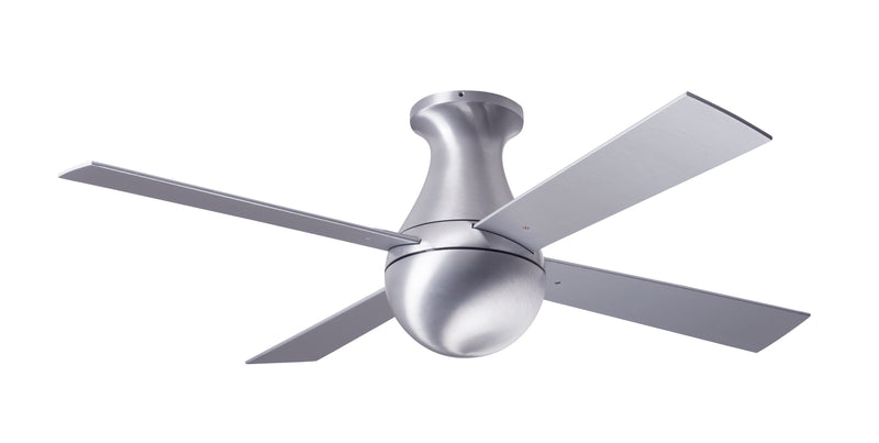 Modern Fan Company Ball Flush 42 in. Brushed Aluminum Ceiling Fan with Aluminum Blades and Wall Control