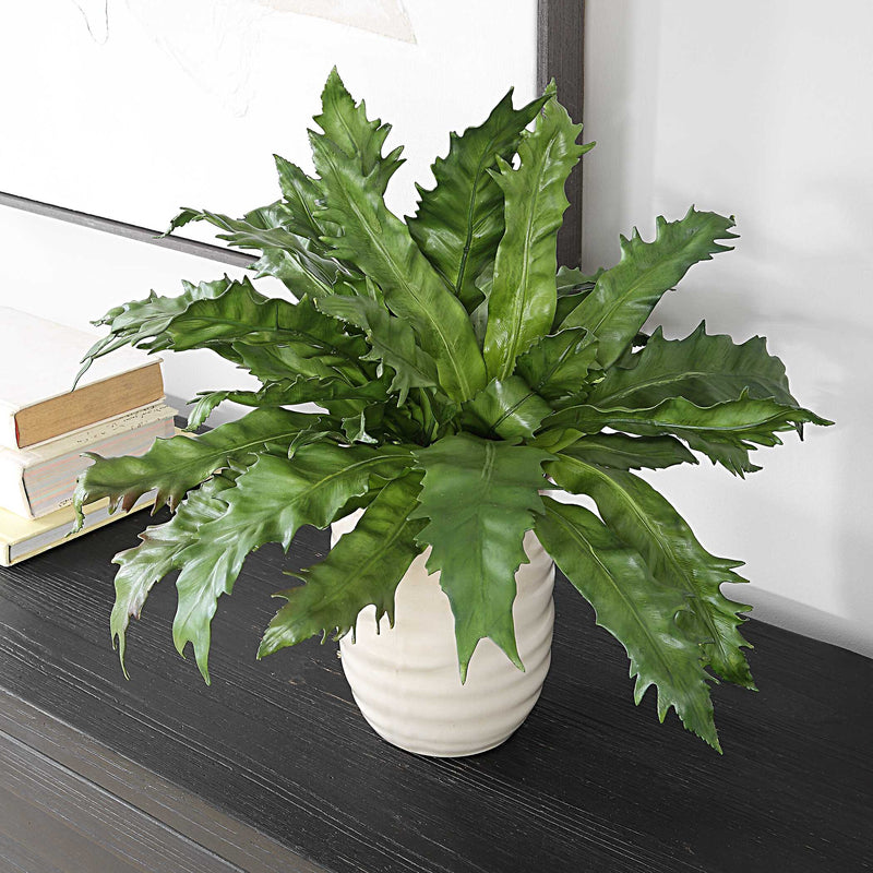 Uttermost 60229 Verdure Fern In Glazed Pot